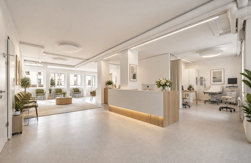 98 m² Praxisfläche für ärztliche Sprechstunden nahe Basel SBB - Image 1