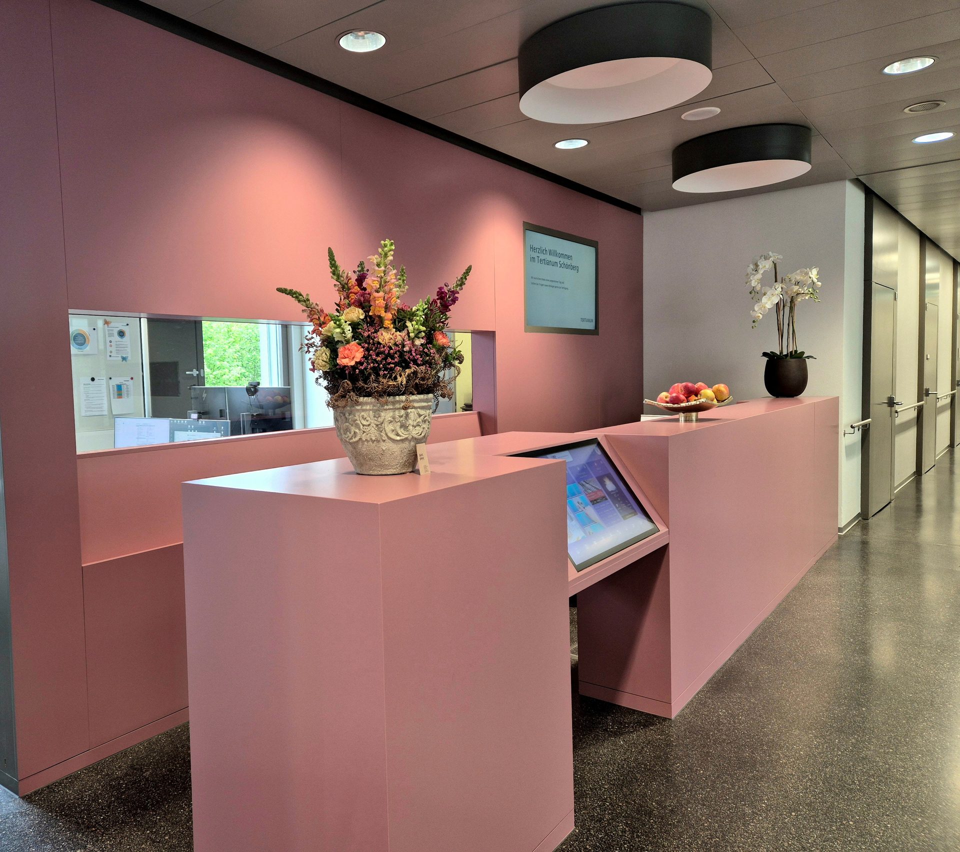 Attraktive, helle, teilweise möblierte Praxisfläche im modernen  Alters- und Pflegezentrum Tertianum Schönberg zu vermieten - Bild 1